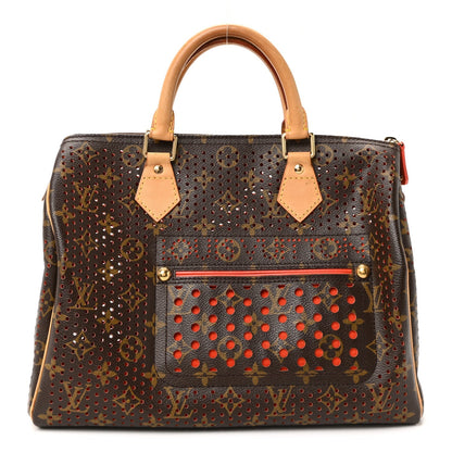 Monogram Perforated Speedy 30 Orange