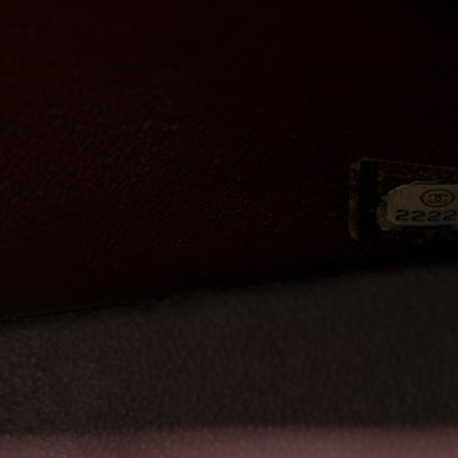Lambskin Quilted Jumbo Double Flap Black