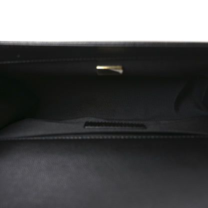 Caviar Quilted Medium Boy Flap Black