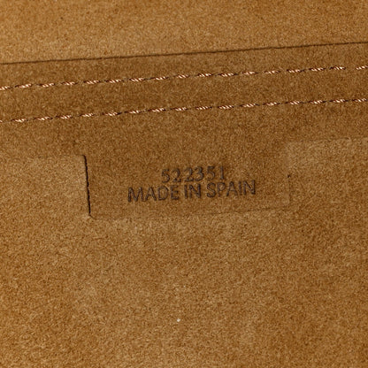 Shiny Calfskin Medium Puzzle Fold Tote Warm Desert