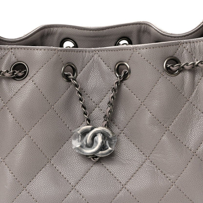 Caviar Quilted Mini Chanel 25 Handbag Dark Grey