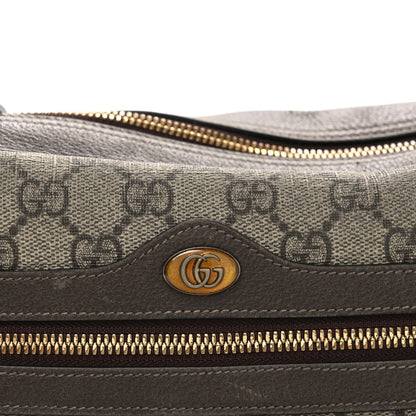 GG Supreme Monogram Web Small Ophidia Shoulder Bag Brown