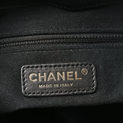 Caviar Deauville Drawstring Bucket Bag Black