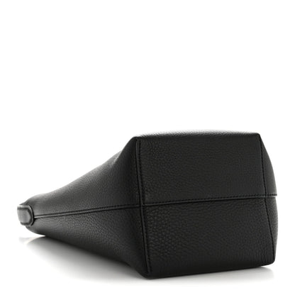 Grained Calfskin Small N/S Park Tote Black