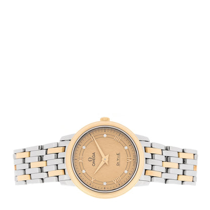 Stainless Steel 18K Red Gold 27mm De Ville Prestige Quartz Watch Champagne 424.20.27.60.52.003