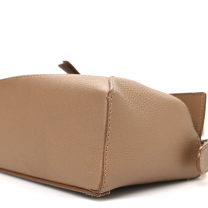 Soft Grained Calfskin Mini Puzzle Edge Toffee