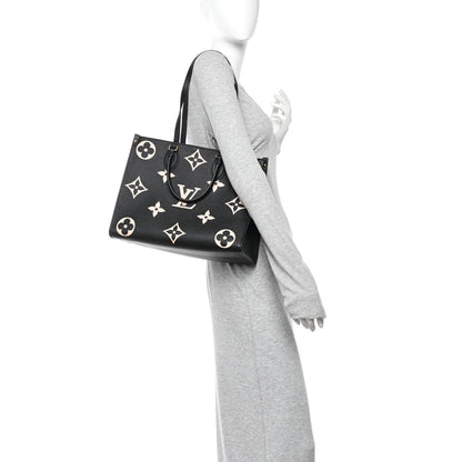 Empreinte Monogram Giant Onthego MM Black Beige