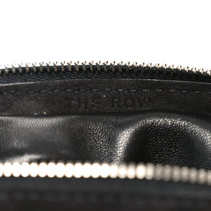 Suede Small Slouchy Banana Bag Black