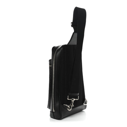 Guccissima Sling Backpack Black