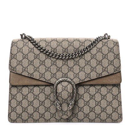 GG Supreme Monogram Medium Dionysus Shoulder Bag Taupe