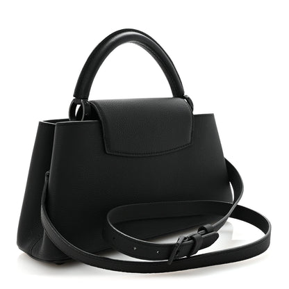 Taurillon Capucines East West MM Matte Black
