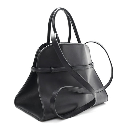 Polished Saddle Calfskin Soft Margaux 12 Black