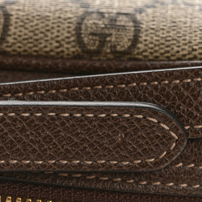 GG Supreme Monogram Web Small Ophidia Shoulder Bag Brown