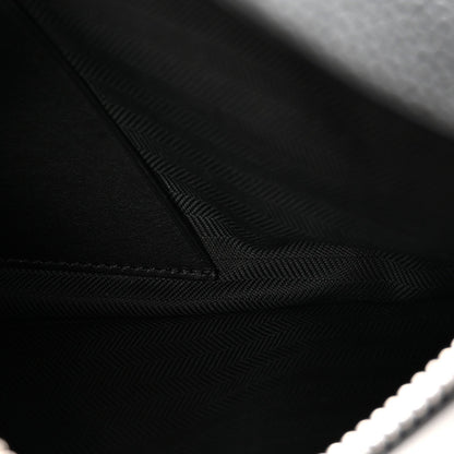 Soft Grained Calfskin Vertical T-Pocket Crossbody Bag Black