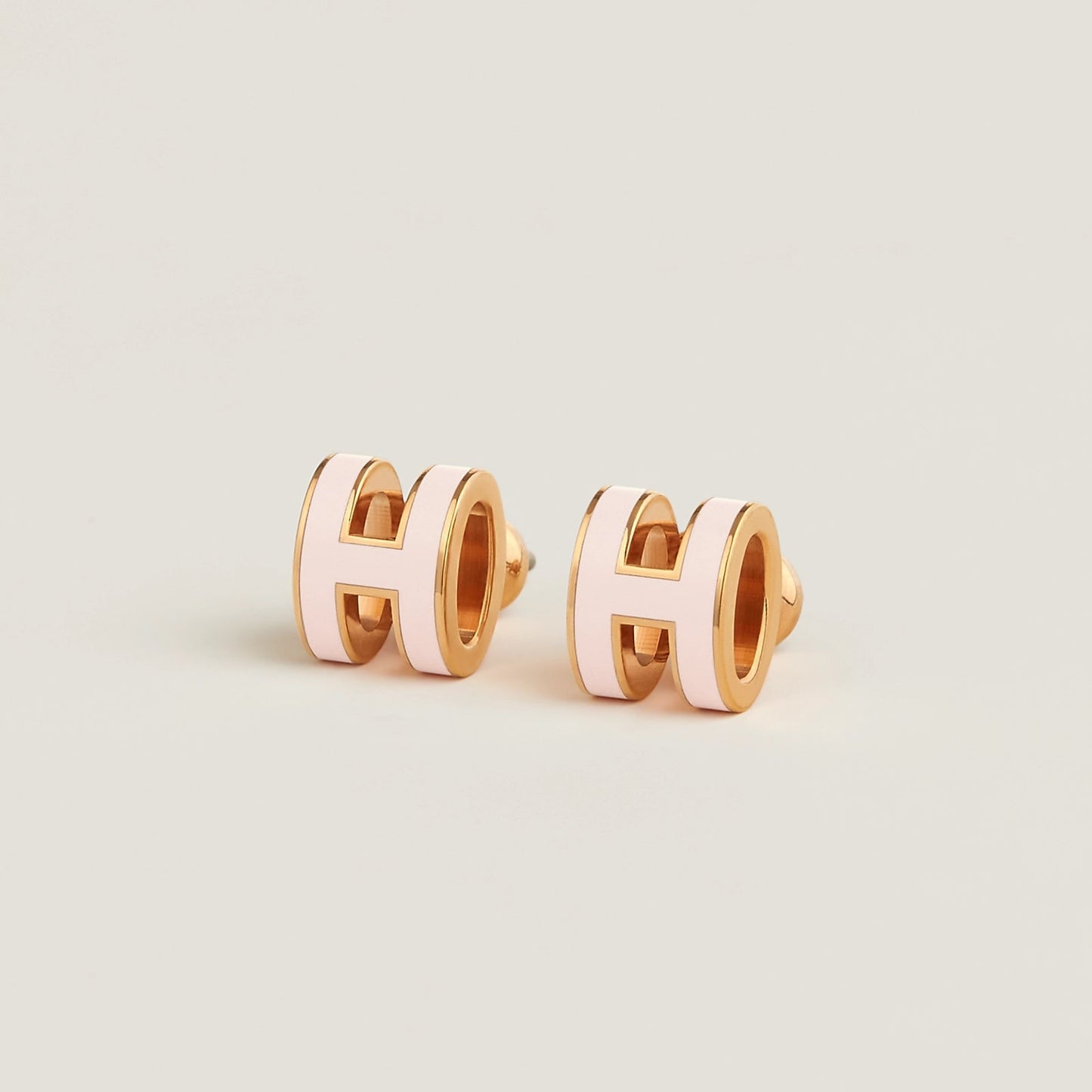 HERMES Gold Pop H Earrings Metal(Many/Gold)