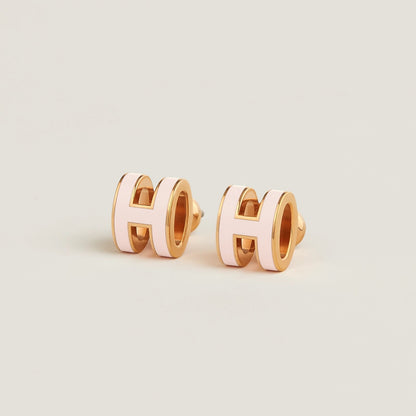 HERMES Gold Pop H Earrings Metal(Many/Gold)