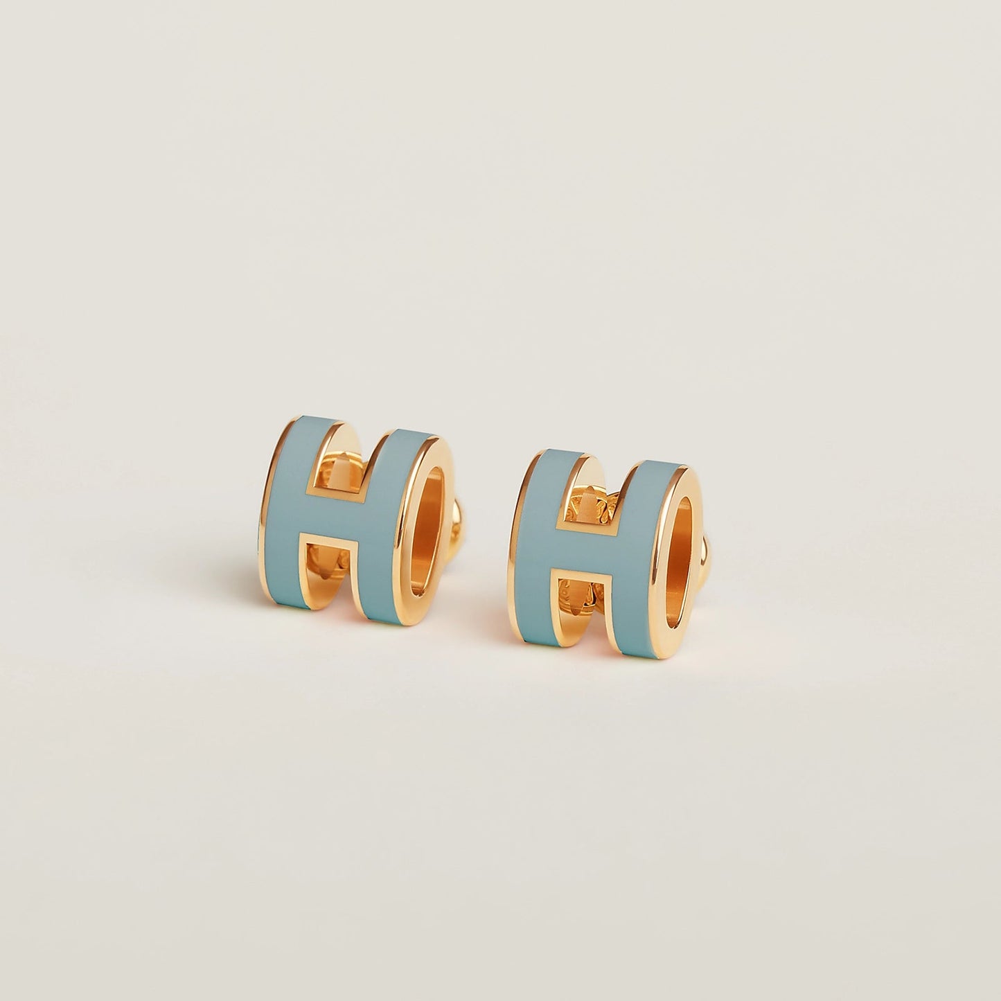 HERMES Gold Pop H Earrings Metal(Many/Gold)