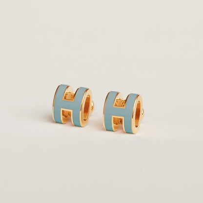 HERMES Gold Pop H Earrings Metal(Many/Gold)
