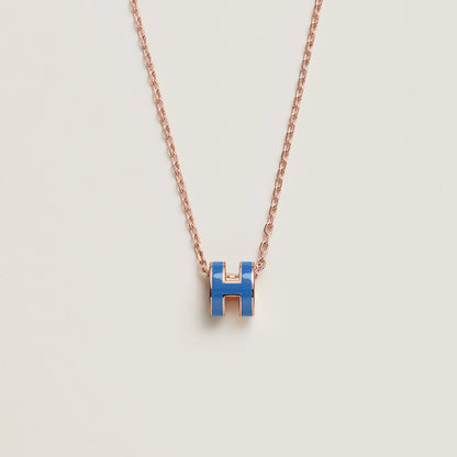 HERMES Rose Gold Pop H Necklace Metal(Many)