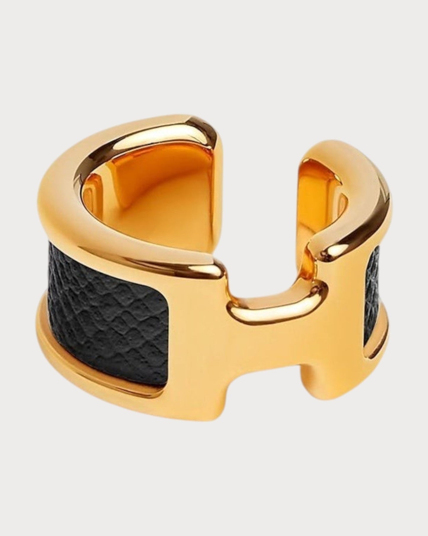 HERMES Olympe Ear Cuff Calfskin(Many/Gold)