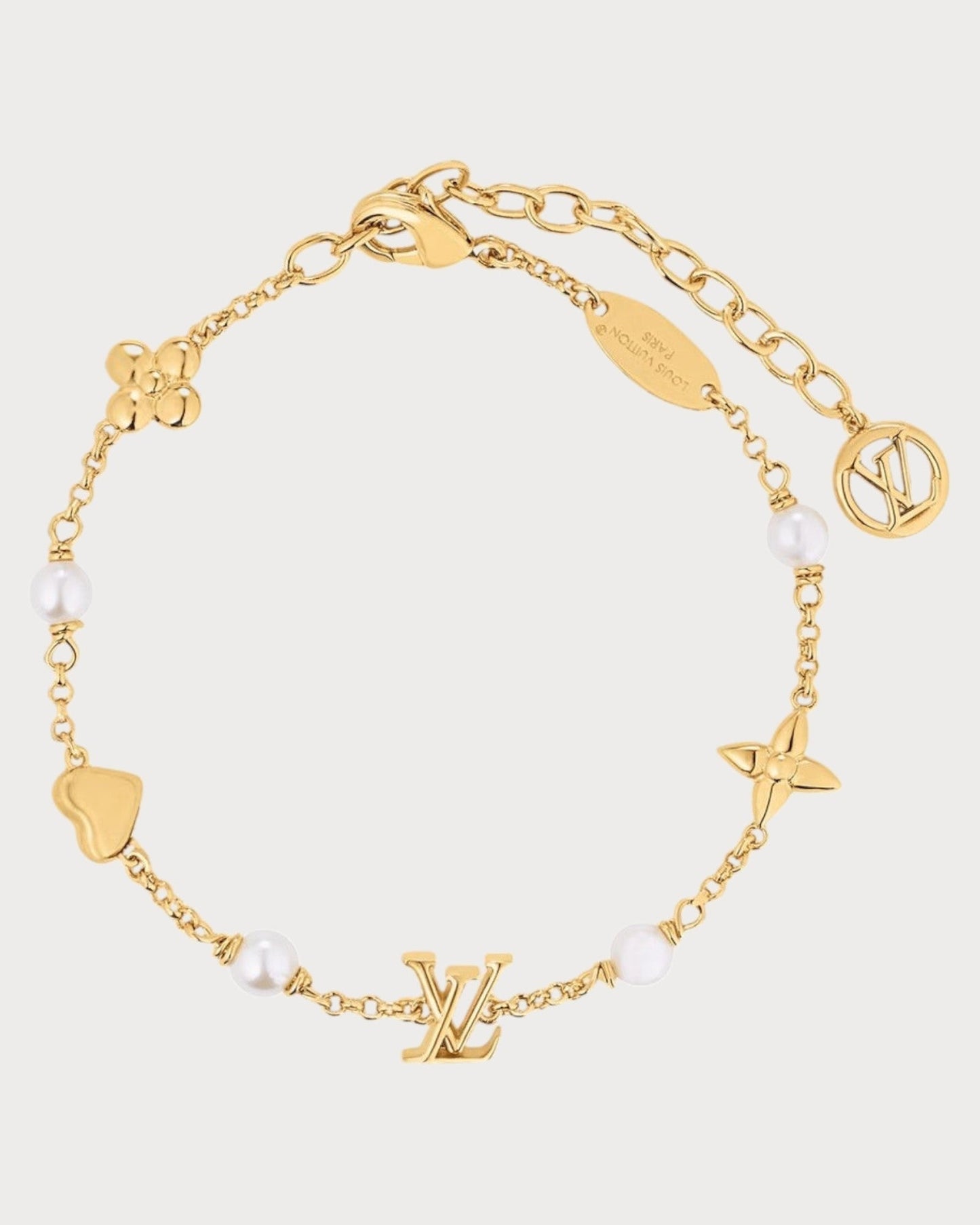 LOUIS VUITTON M1105A LV Heart Bracelet Metal(Gold)