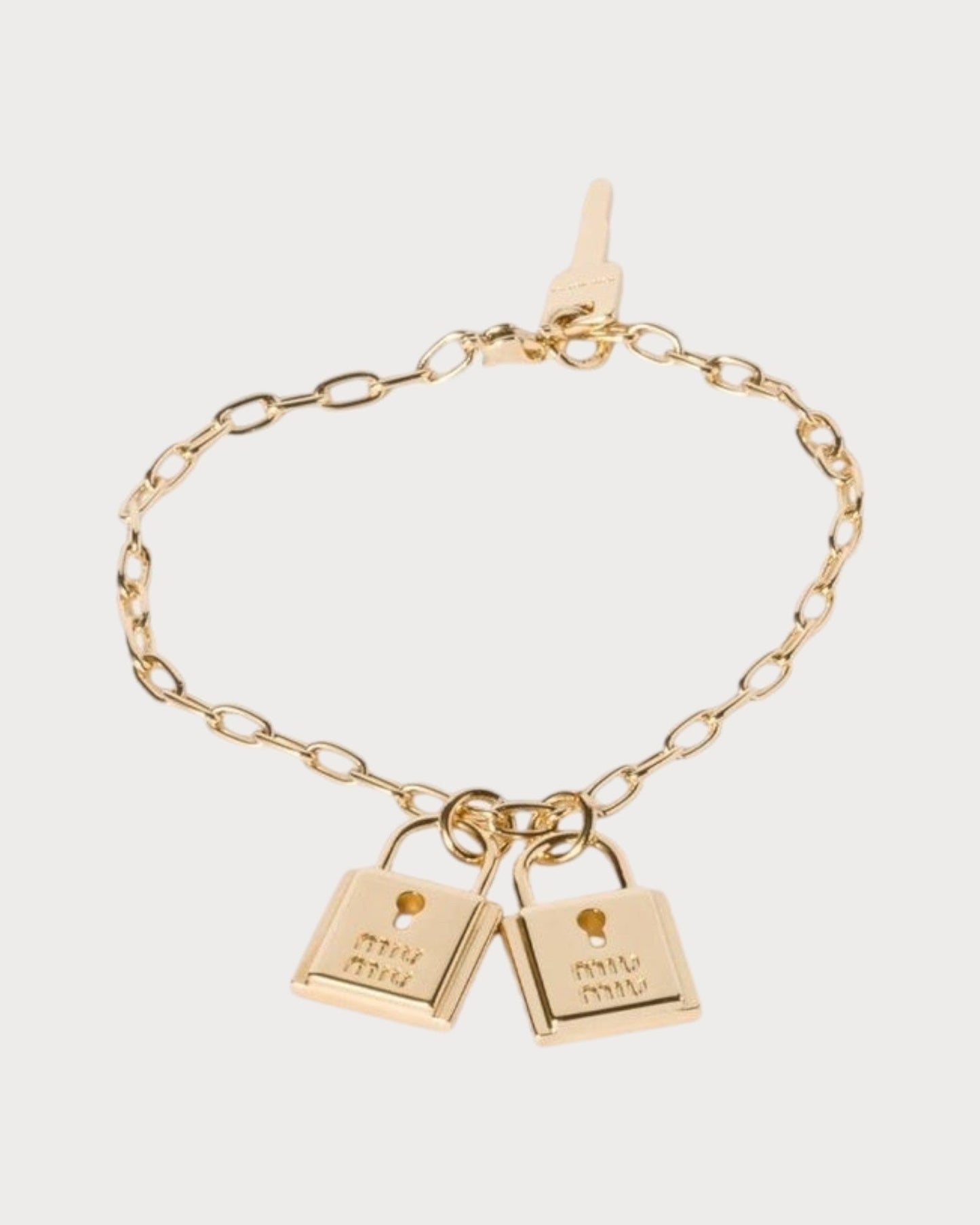 MIU MIU Bracelet with Charms(Gold)