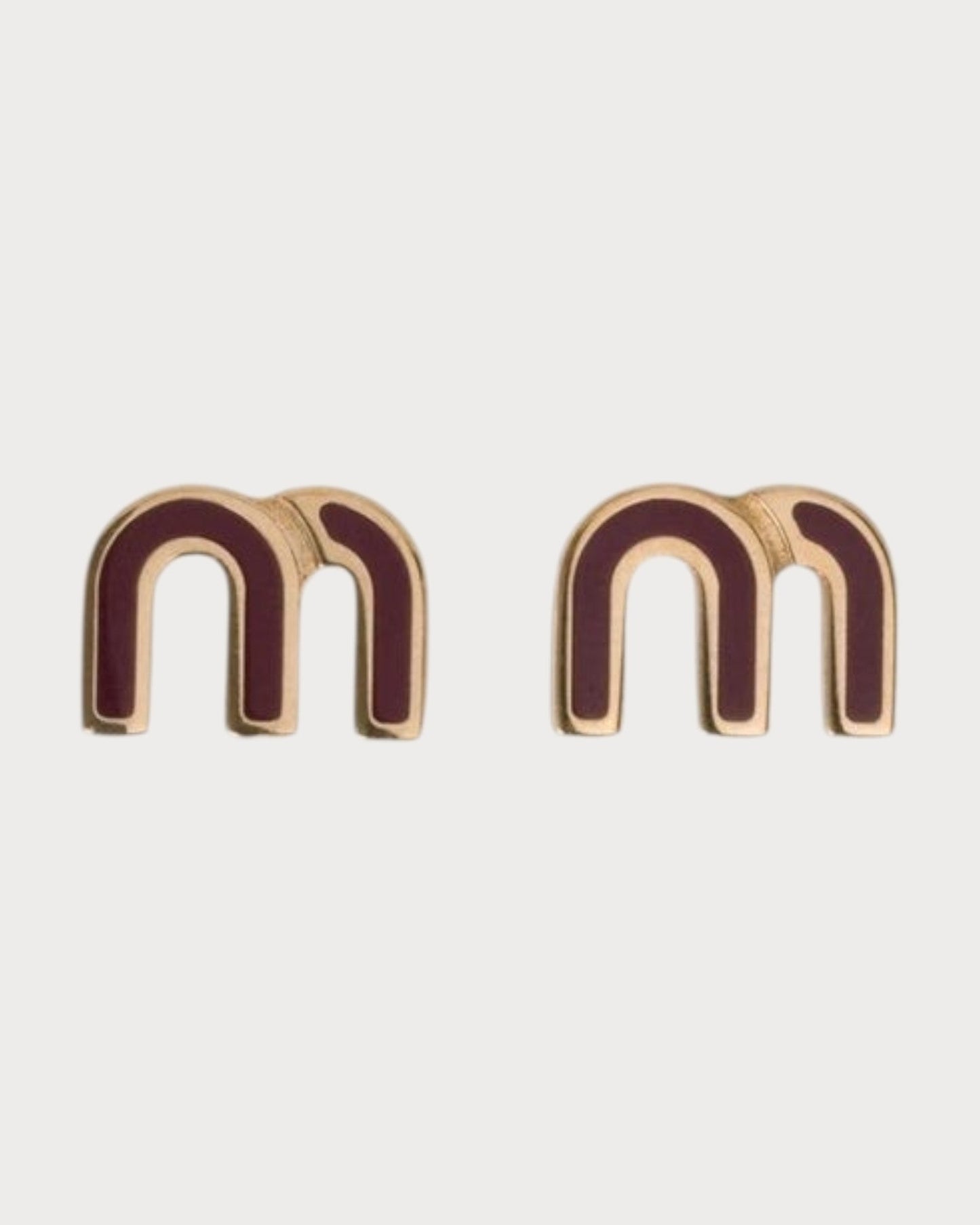 MIU MIU Enameled Metal Earrings(4 Colors)