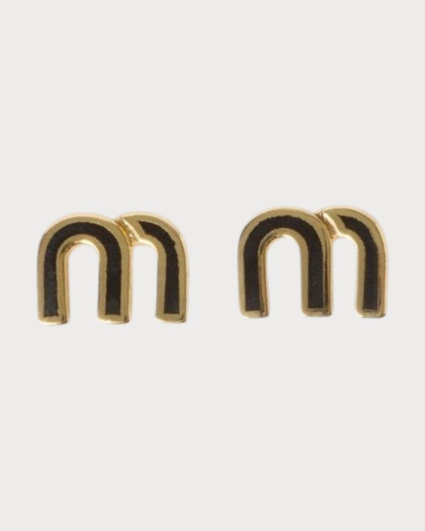 MIU MIU Enameled Metal Earrings(4 Colors)
