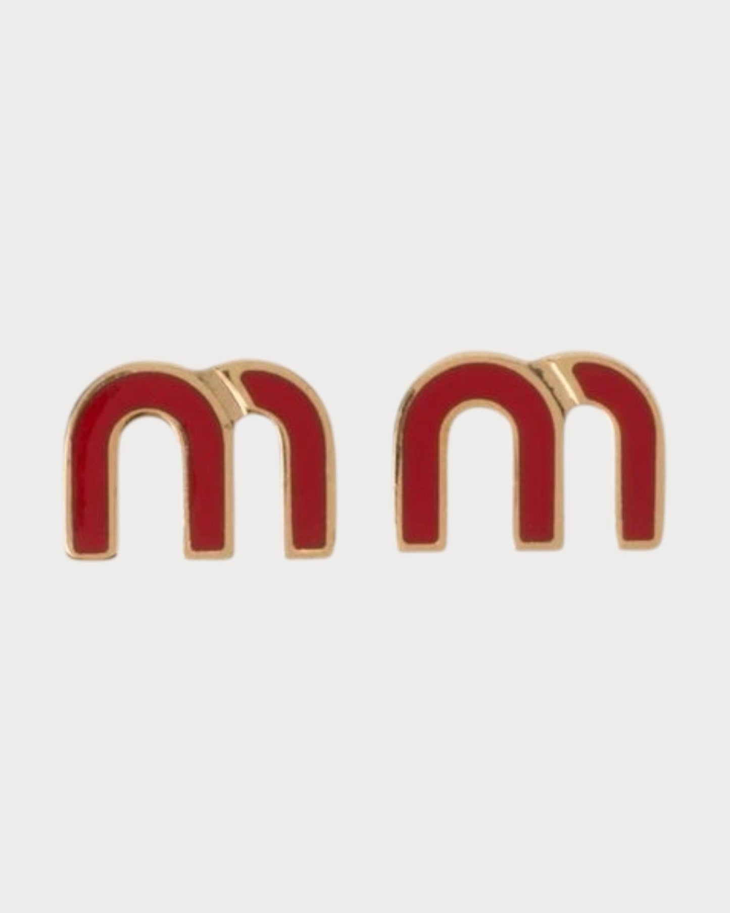 MIU MIU Enameled Metal Earrings(4 Colors)