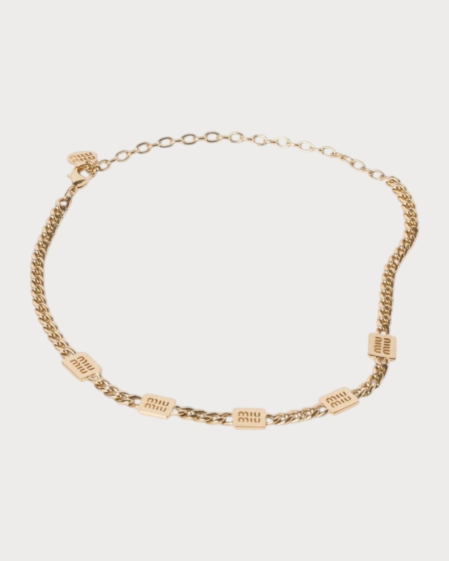 MIU MIU Metal Necklace(Gold)