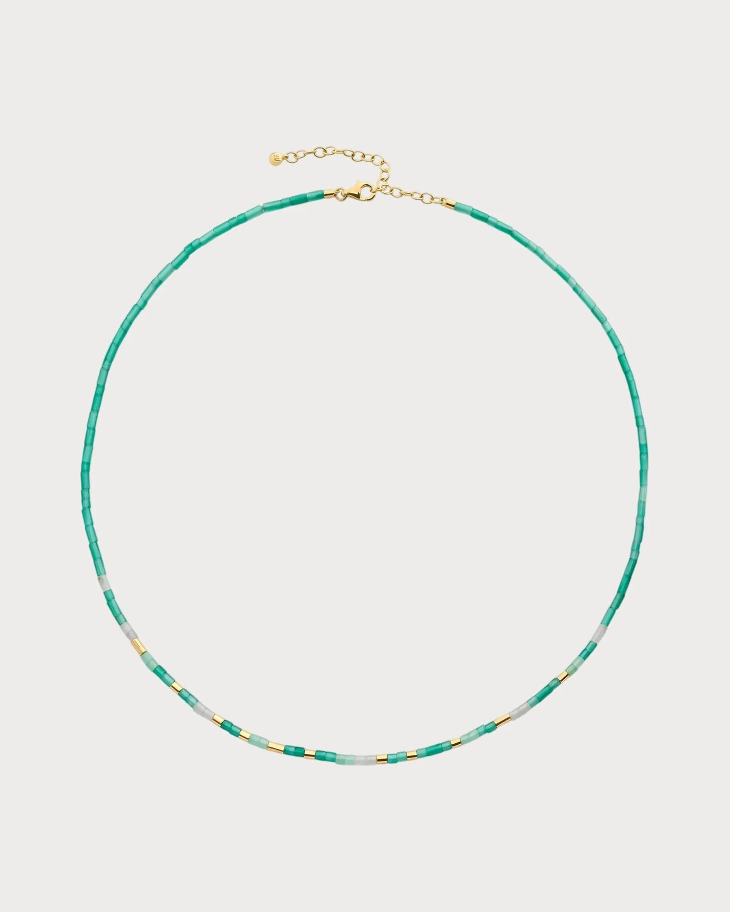 MONICA VINADER Delphi Gemstone 18ct Yellow Gold Vermeil And Green Onyx Beaded Necklace(Green)