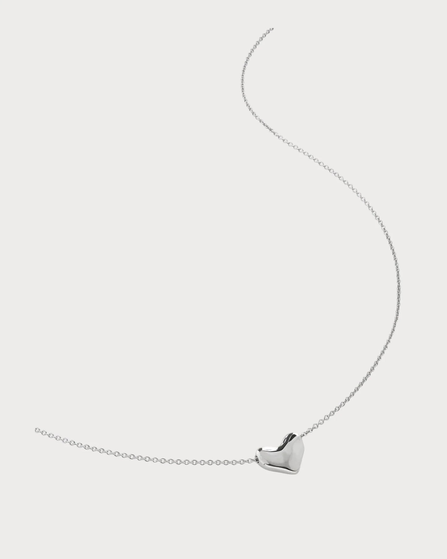 MONICA VINADER Heart-Charm Sterling-Silver Pendant Necklace(Silver)