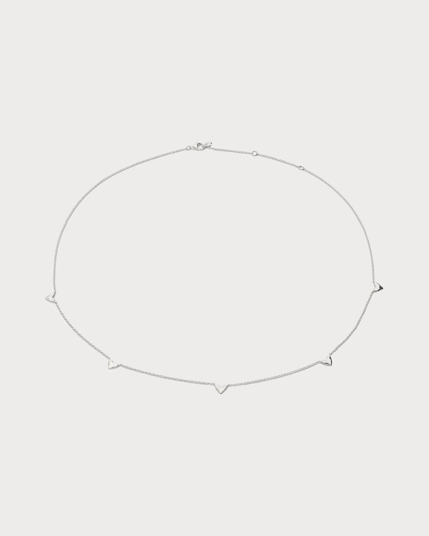 MONICA VINADER Heart Station Sterling-Silver Adjustable Chain Necklace(Silver)