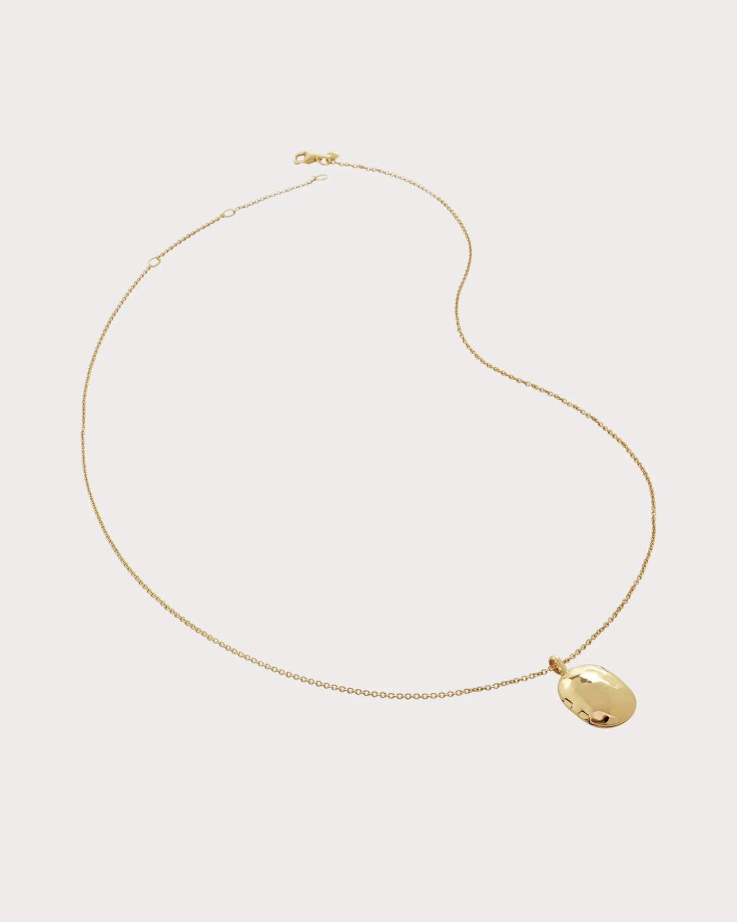 MONICA VINADER ID Locket-Charm 18ct Gold-Plated Vermeil Sterling-Silver Necklace(Gold)