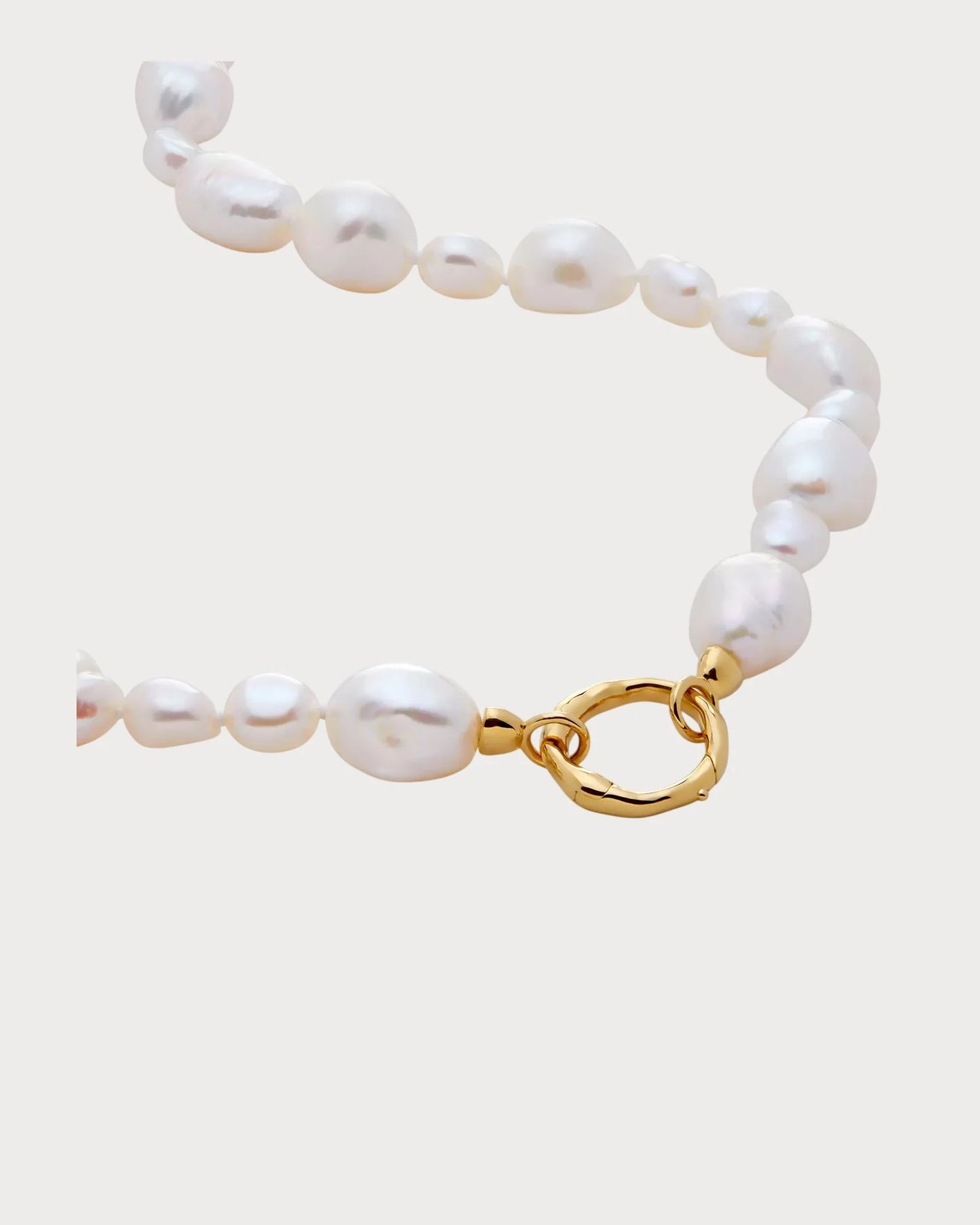 MONICA VINADER Nura Supersized-Pearl 18ct Gold-Plated Vermeil Sterling-Silver Necklace(Gold)