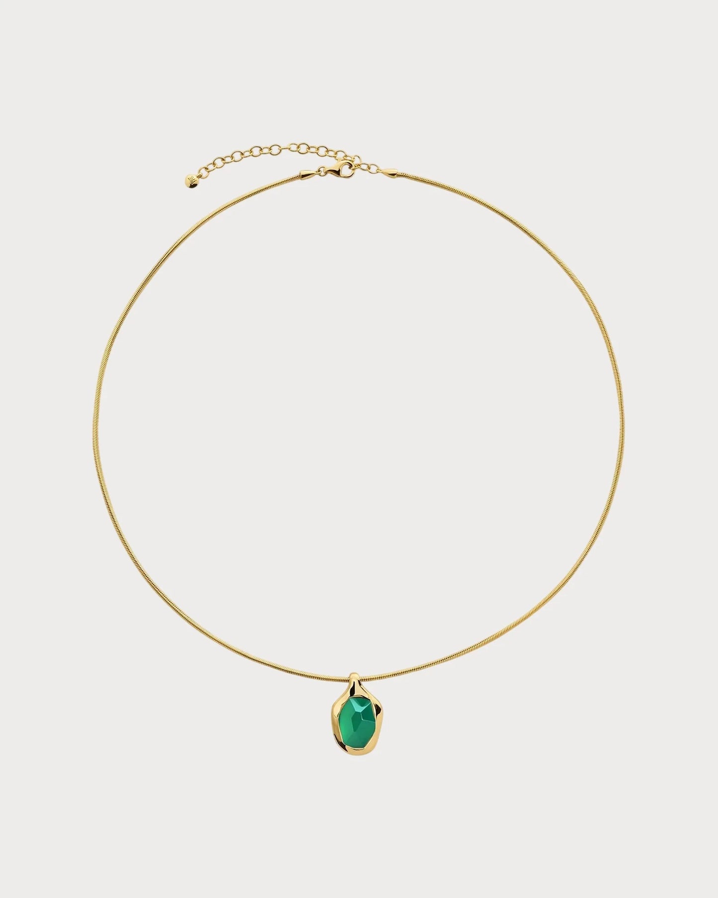 MONICA VINADER Odyssey 18ct Gold Vermeil-Plated 925 Sterling Silver and Onyx Pendant Necklace(Green)