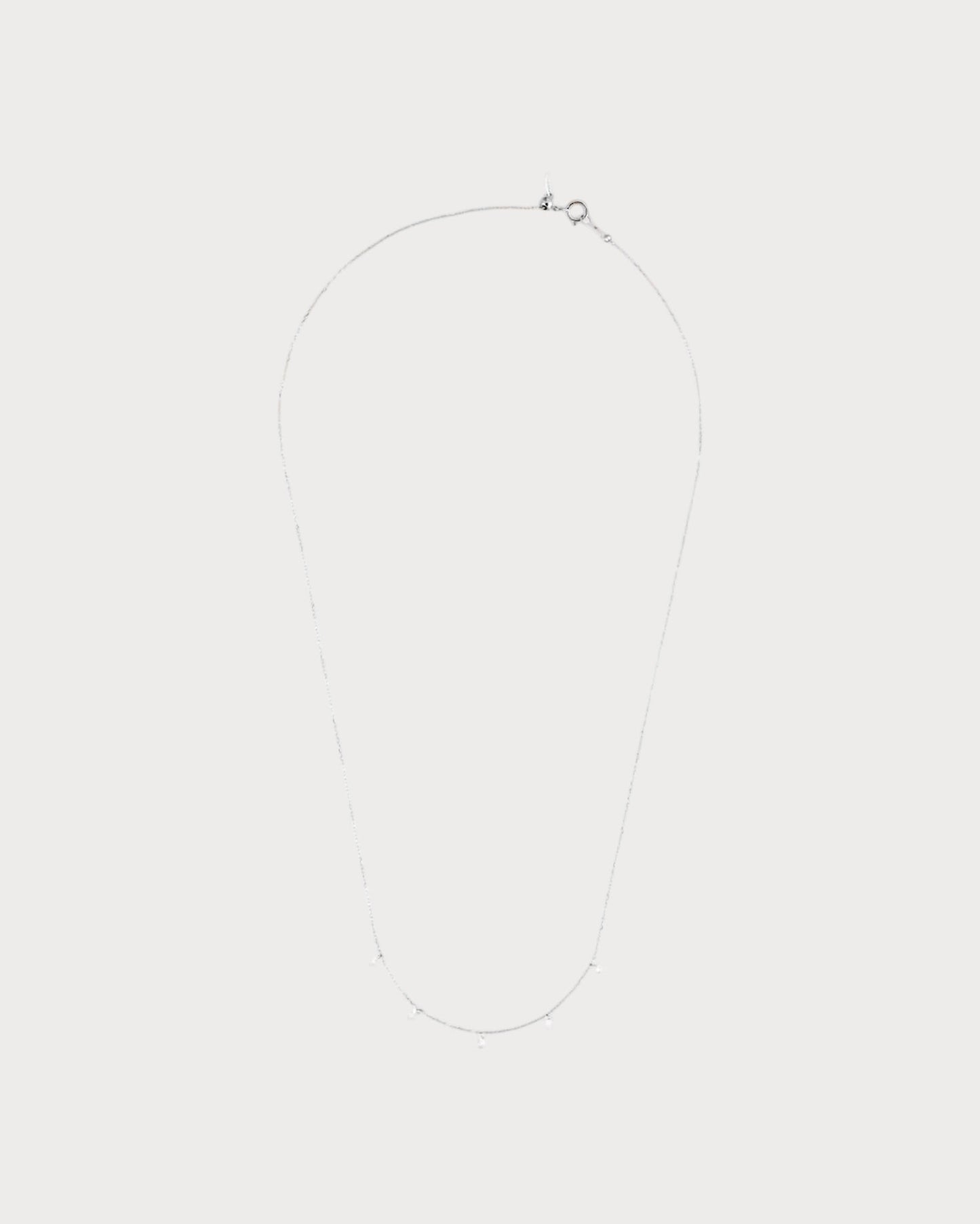 PERSEE White Gold and Diamond 5-Stone Danaé Necklace(White Gold)