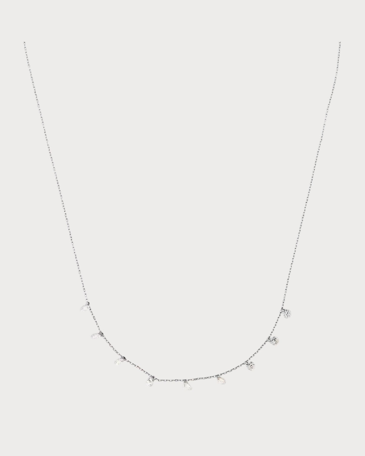 PERSEE White Gold and Diamond Danae Necklace(White Gold)