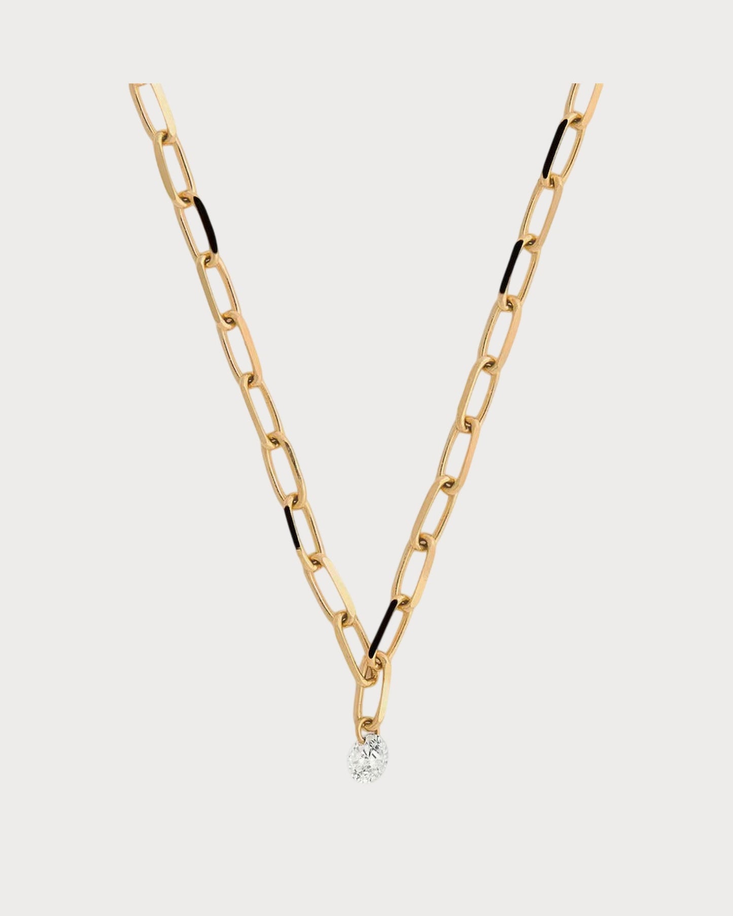 PERSEE Yellow Gold and Diamond Danae Necklace(Yellow Gold)