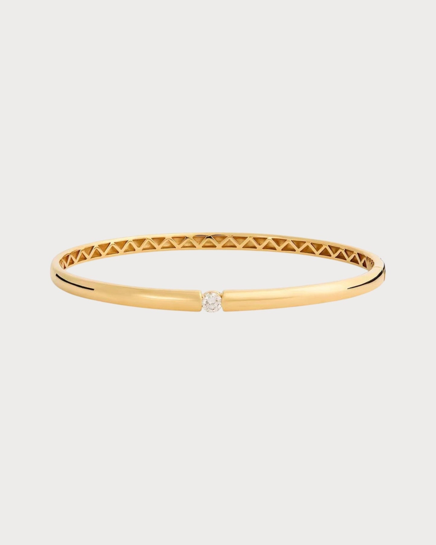 PERSEE Yellow Gold and Diamond Zeus Bangle(Yellow Gold)