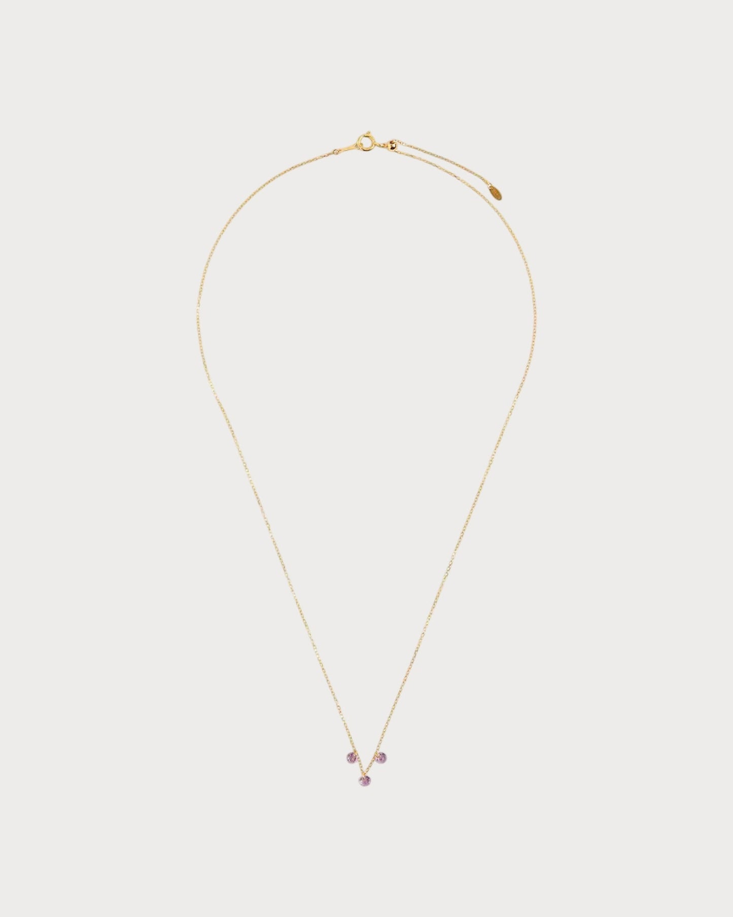 PERSEE Yellow Gold and Sapphire La Vie en Rose Necklace(Yellow Gold)