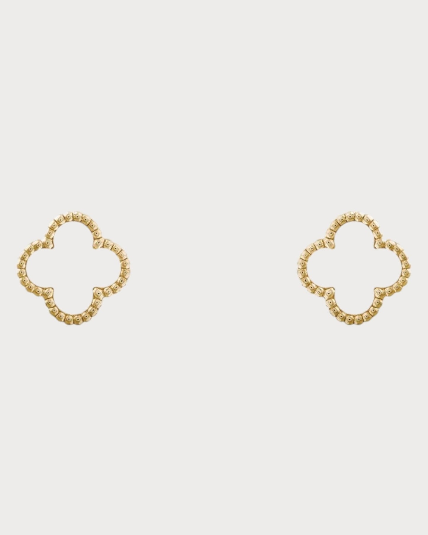 VAN CLEEF & ARPELS Sweet Alhambra Onyx Earstuds 18k Yellow Gold(Yellow Gold)