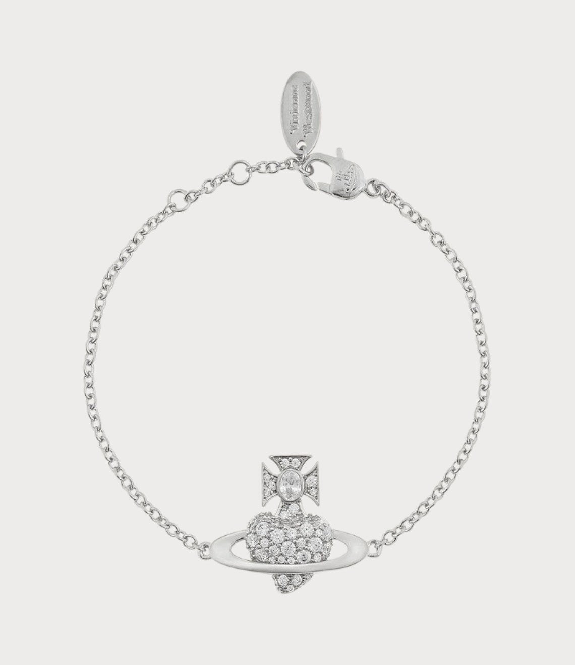 VIVIENNE WESTWOOD Agnatha Bracelet Brass(Silver)