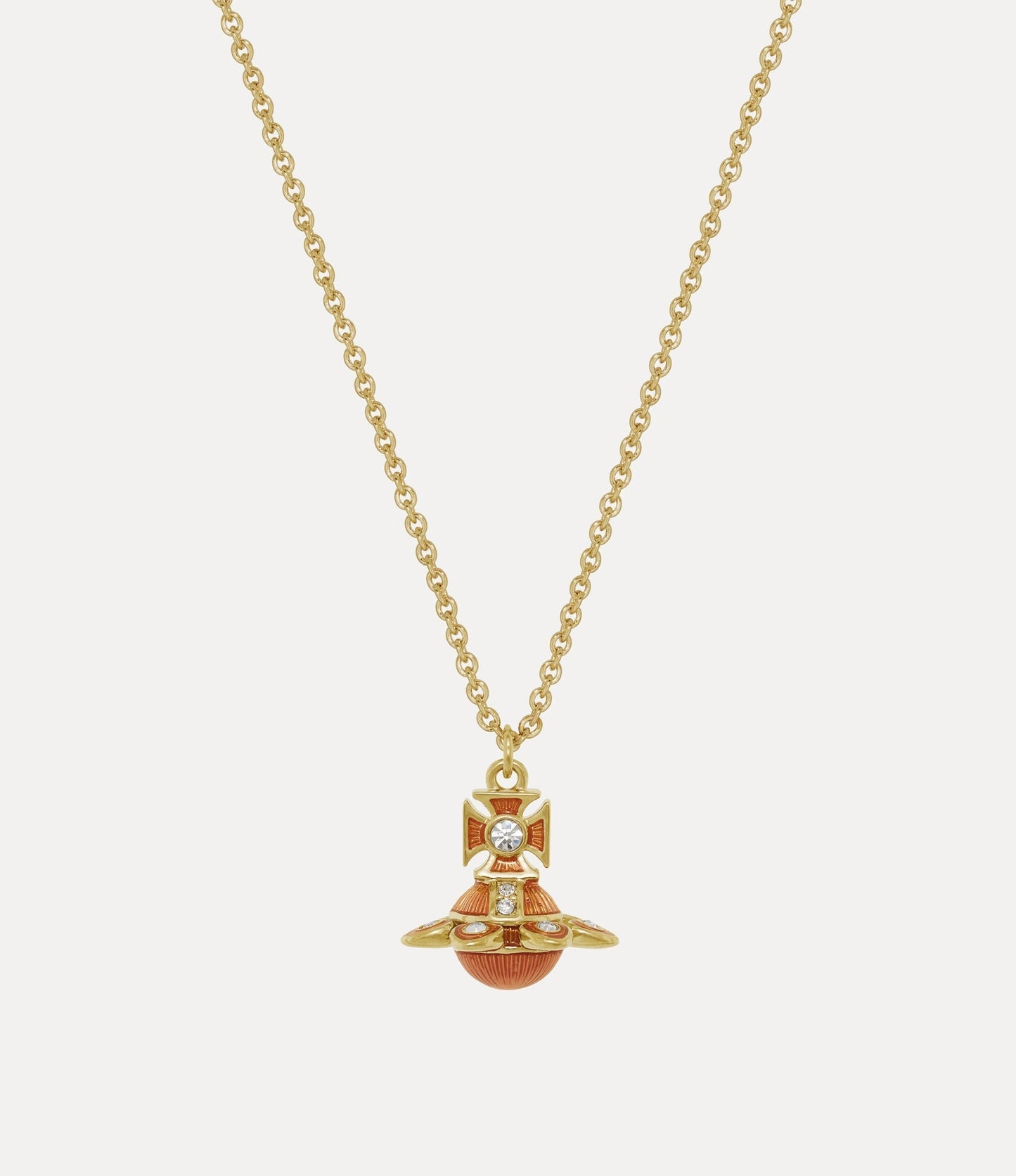 VIVIENNE WESTWOOD Capucine Platinum Pendant Necklace Brass(2 Colors)