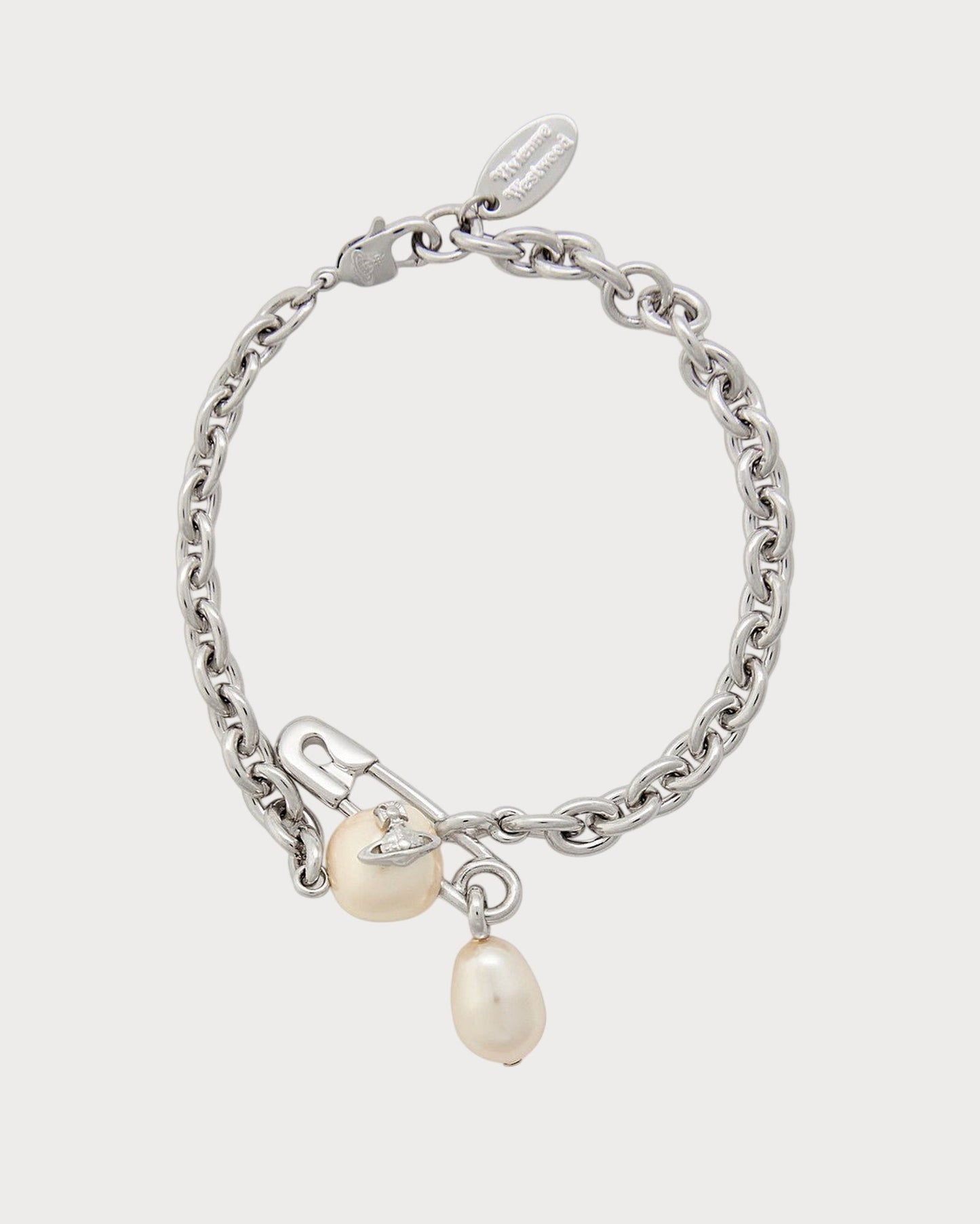 VIVIENNE WESTWOOD Claude Pearl-Embellished Bracelet Metal(2 Colors)