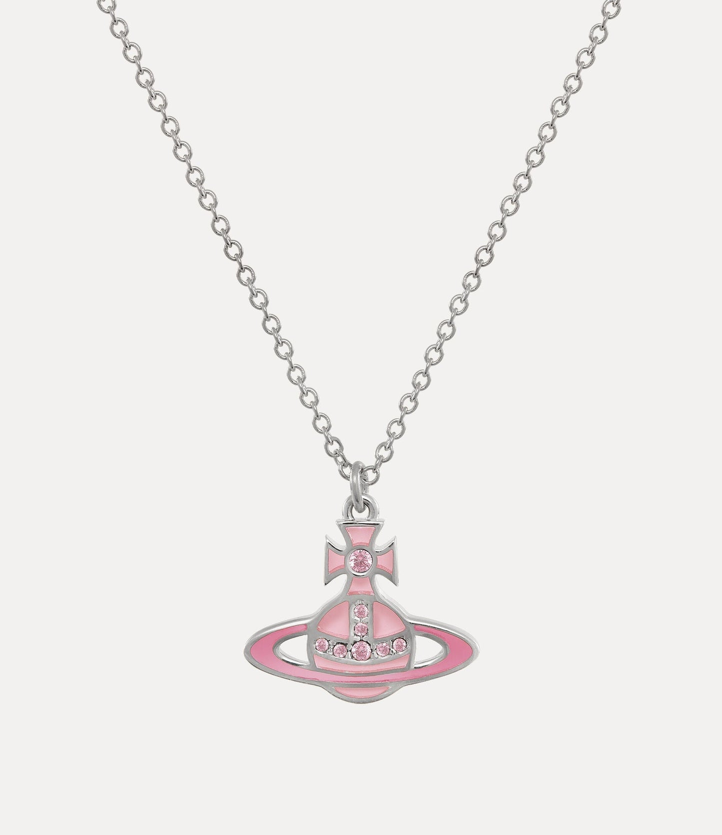 VIVIENNE WESTWOOD Concetta Bas Relief Pendant Necklace Brass(Pink)