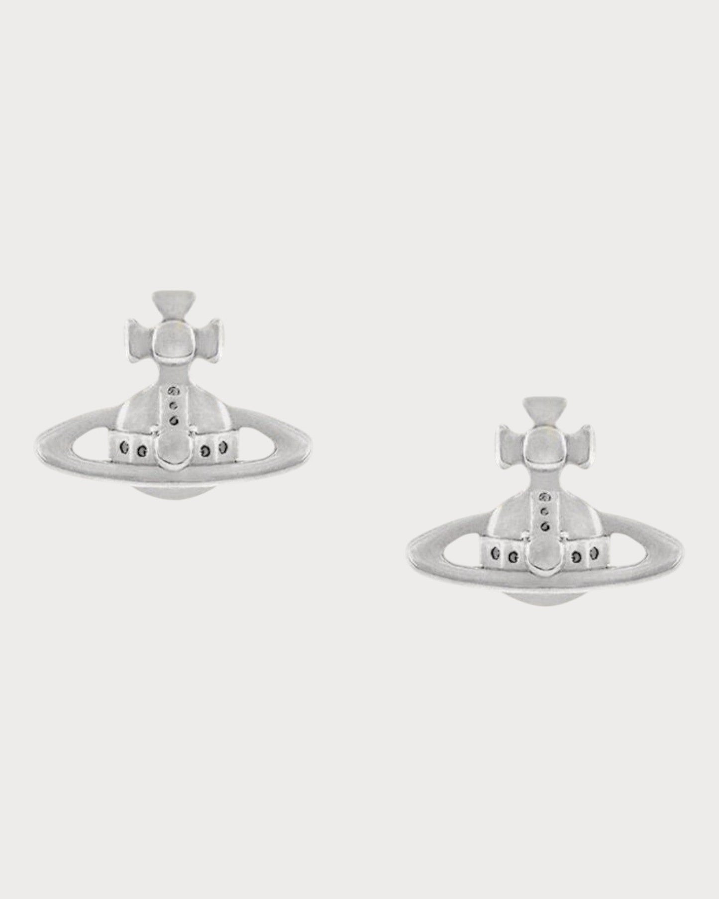 VIVIENNE WESTWOOD Lorelei Stud Earrings Brass(Silver)