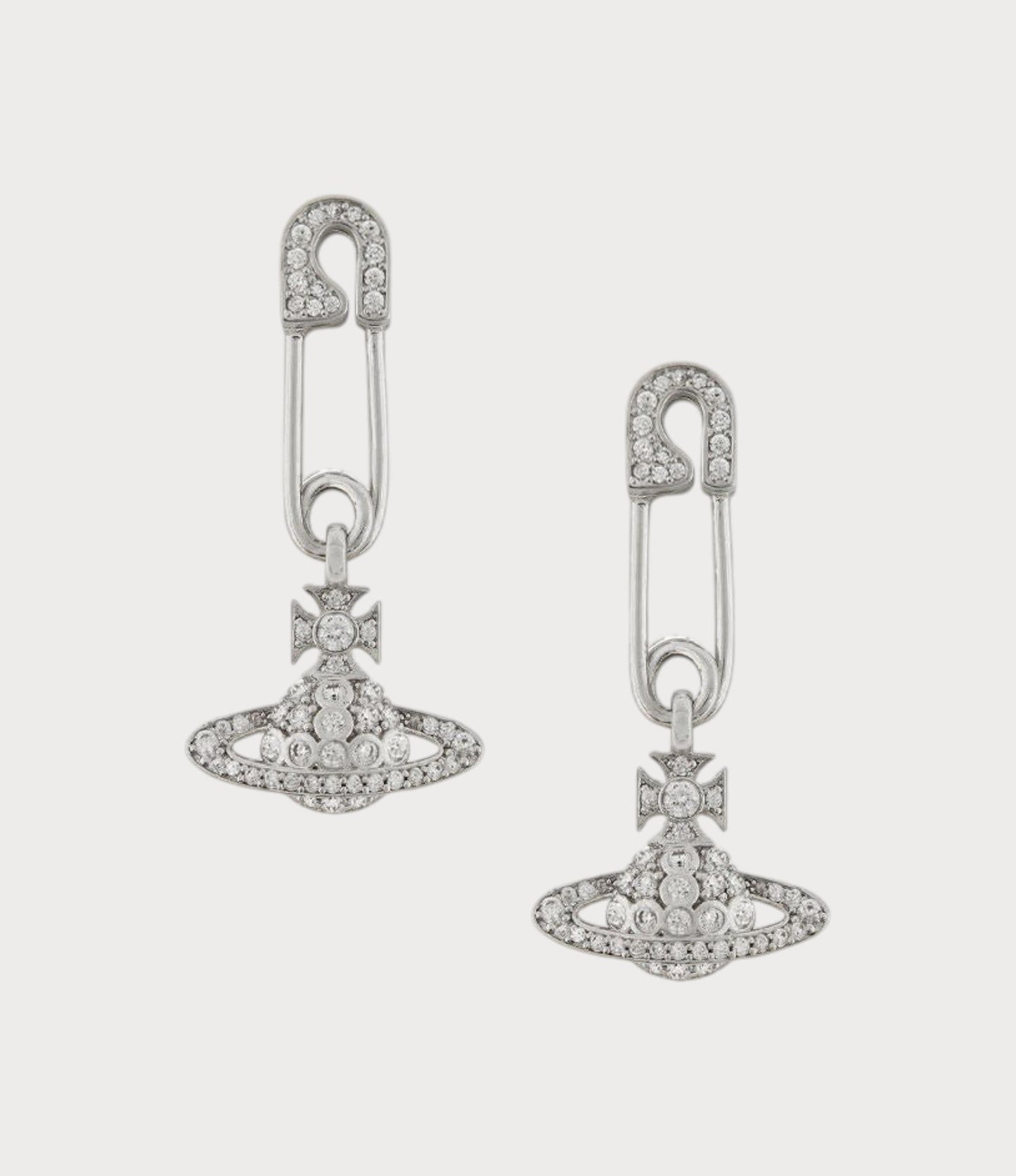 VIVIENNE WESTWOOD Lucrece Earrings Brass(Silver)