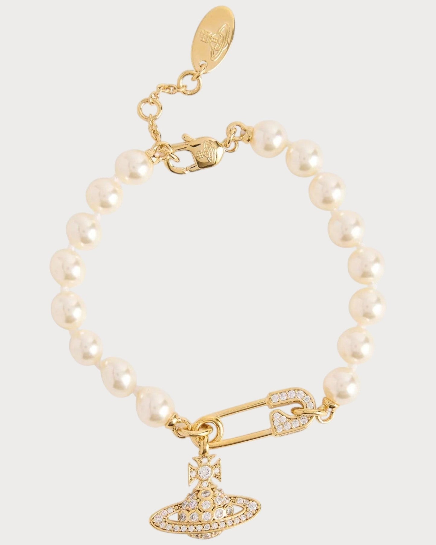 VIVIENNE WESTWOOD Lucrece Pearl Bracelet Brass(2 Colors)