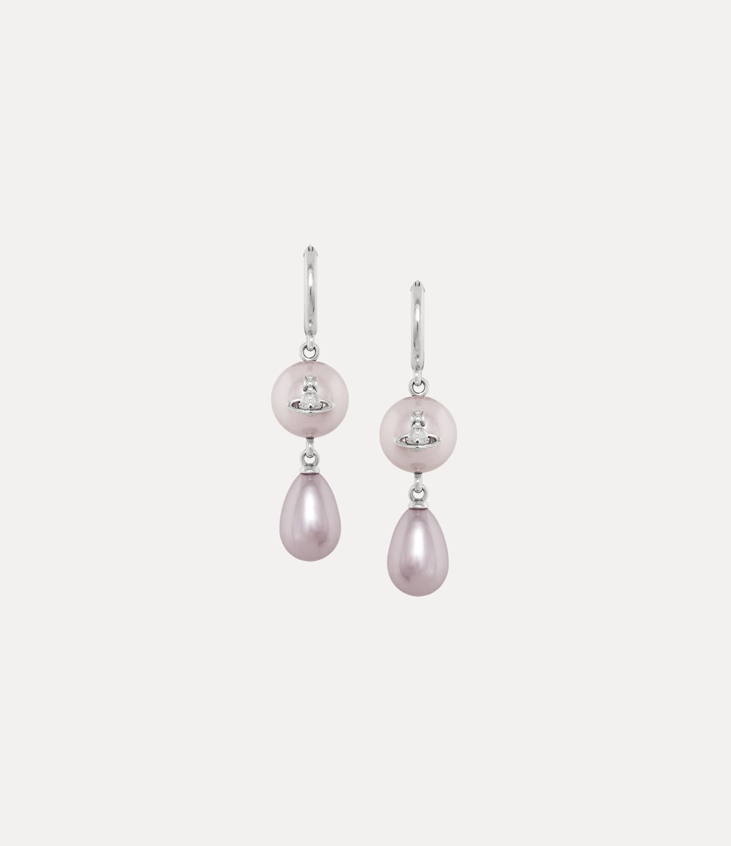 VIVIENNE WESTWOOD Martha Earrings Brass(Purple)